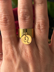 Bague signe astro gold