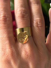 Bague signe astro gold