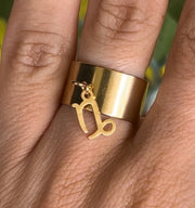 Bague mini signe astro gold