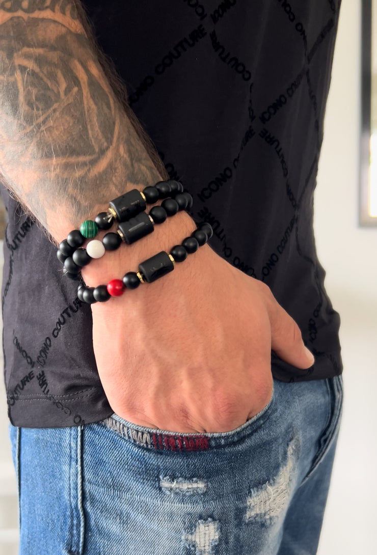 Bracelets Astro onyx noir