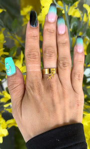 Bague mini signe astro gold