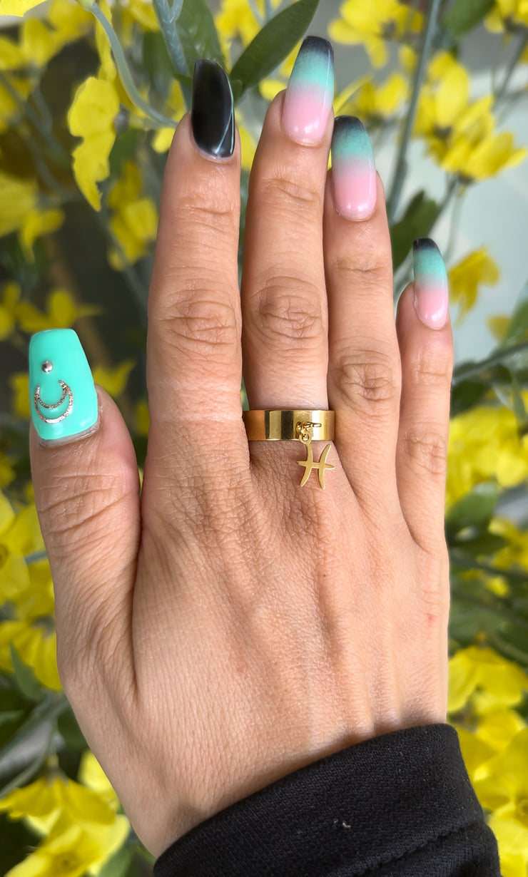 Bague mini signe astro gold