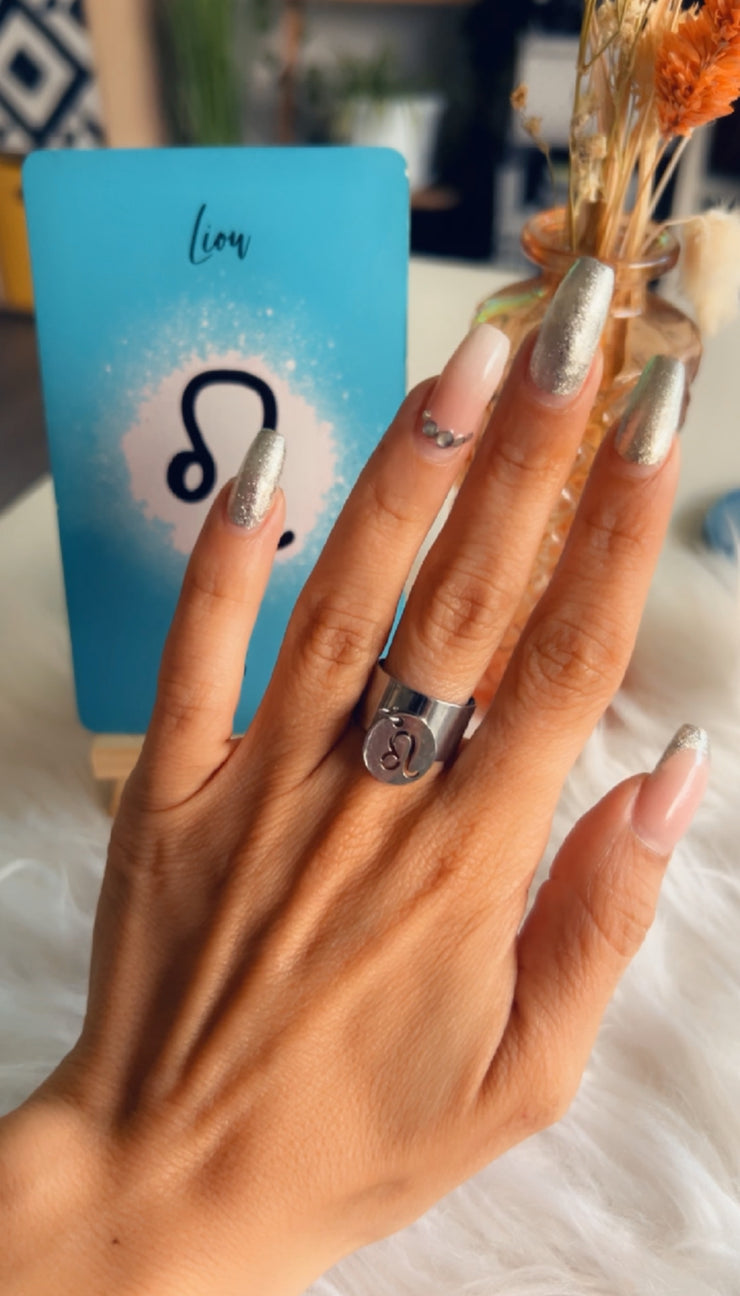 Bague signe astro silver