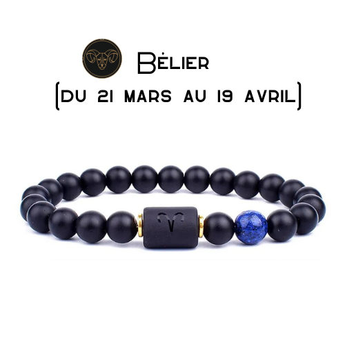 Bracelets Astro onyx noir