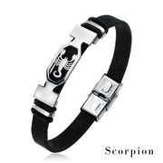 bracelet homme scorpion en cuir