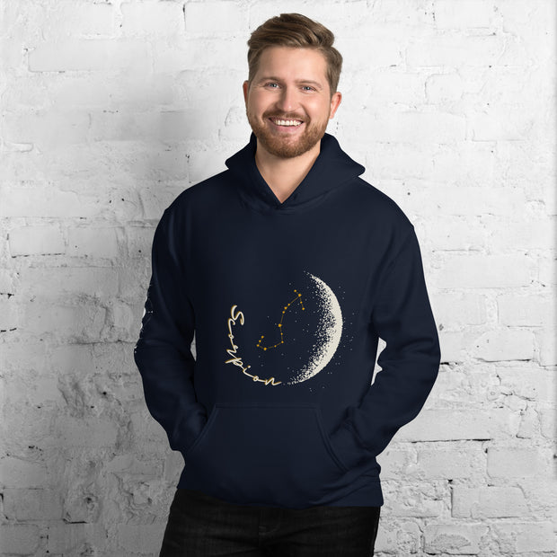 homme scorpion sweat bleue marine