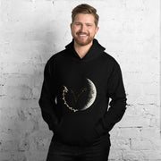 homme signe astro poissons sweat noir à capcuhe