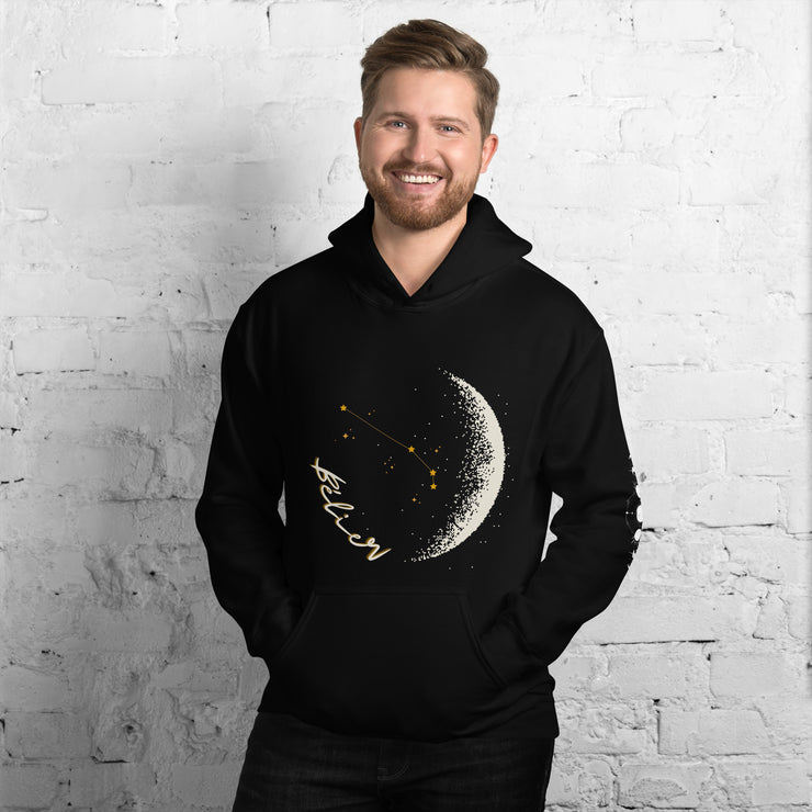 homme signe astro bélier sweat noir à capuche