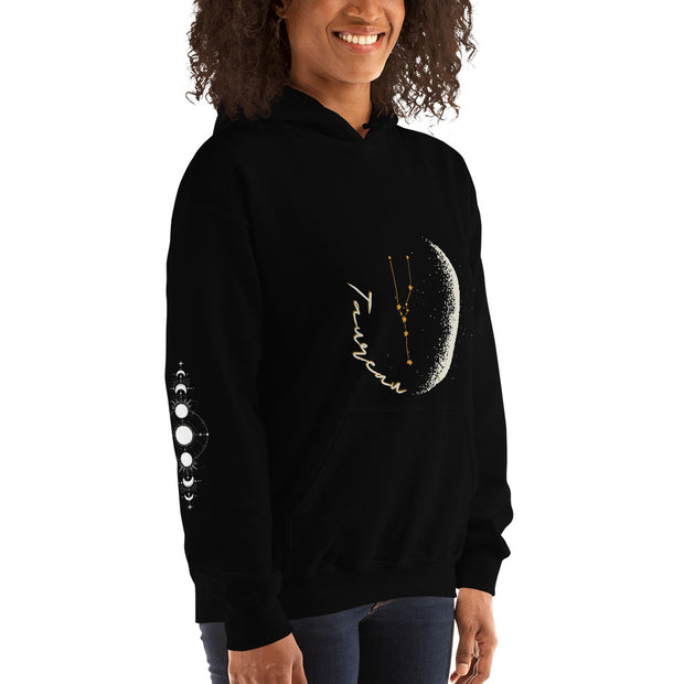 sweat a capuche noir femme taureau