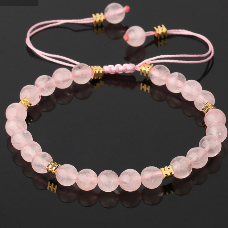 Bijoux en pierre naturelle quartz rose |Therapietra