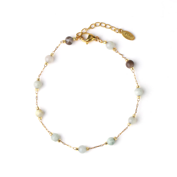 bracelet en pierre naturelle amazonite [Therapietra