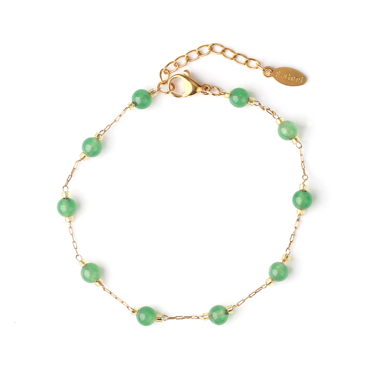 bracelet aventurine verte en pierre naturelle |Therapietra