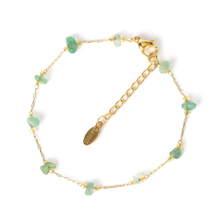 bracelet aventurine verte en pierre naturelle |Therapietra