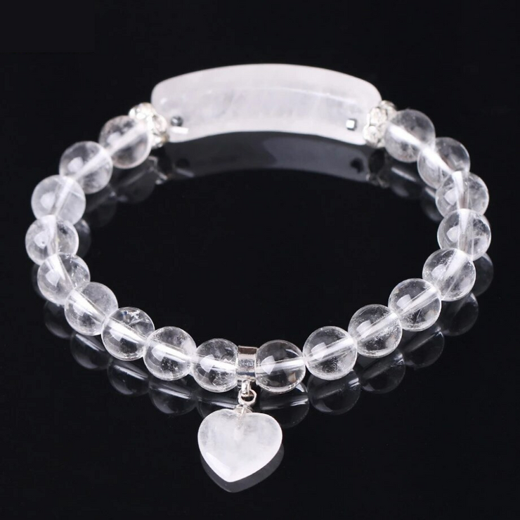 bracelet en pierre naturelle cristal de roche |Therapietra