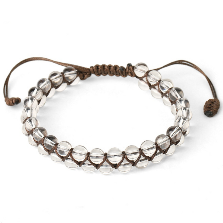 bracelet en pierre naturelle cristal de roche |Therapietra