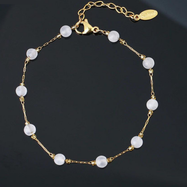 bracelet cristal de roche en pierre naturelle |Therapietra