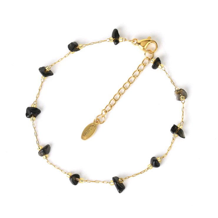 bracelet obsidienne en pierre naturelle |Therapietra