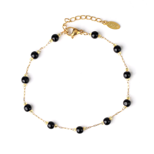 bracelet obsidienne en pierre naturelle |Therapietra