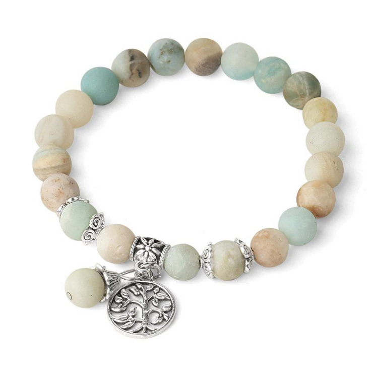 Bracelet TENDRESSE Amazonite "Arbre de vie"