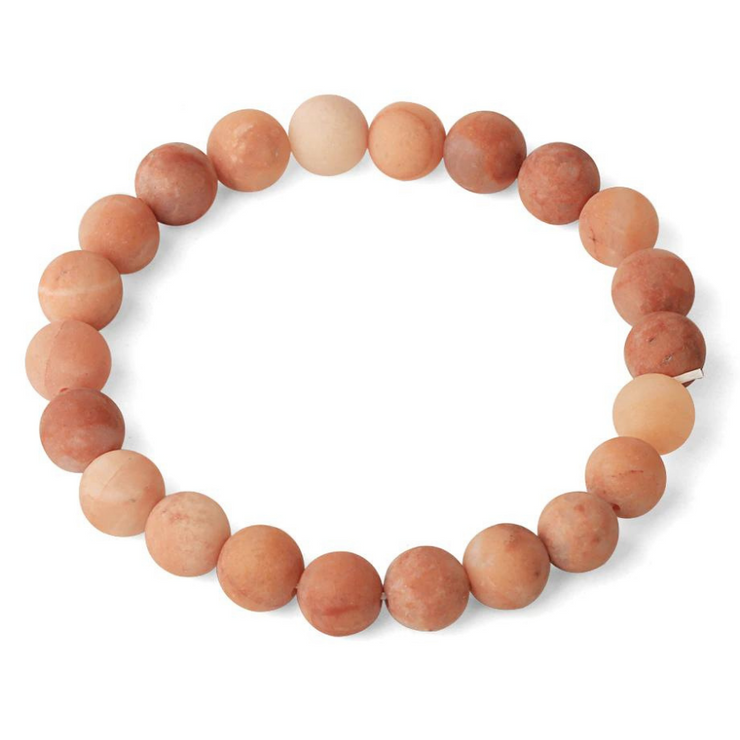 Bracelet pierre naturelle aventurine rose |Therapietra