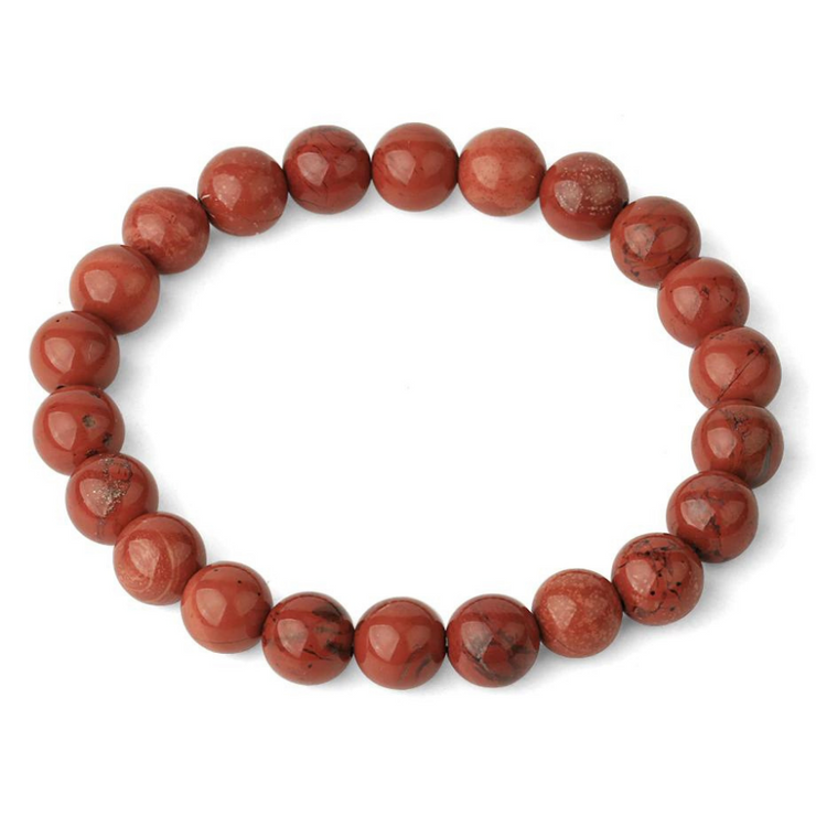 bracelet pierre naturelle jaspe rouge |Therapietra