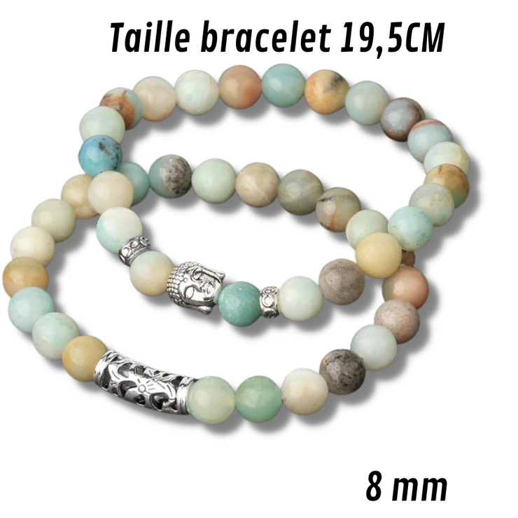 bracelet pierre naturelle et buddha bonheur