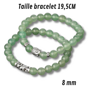 Bracelet Duo DOUCEUR - Aventurine verte