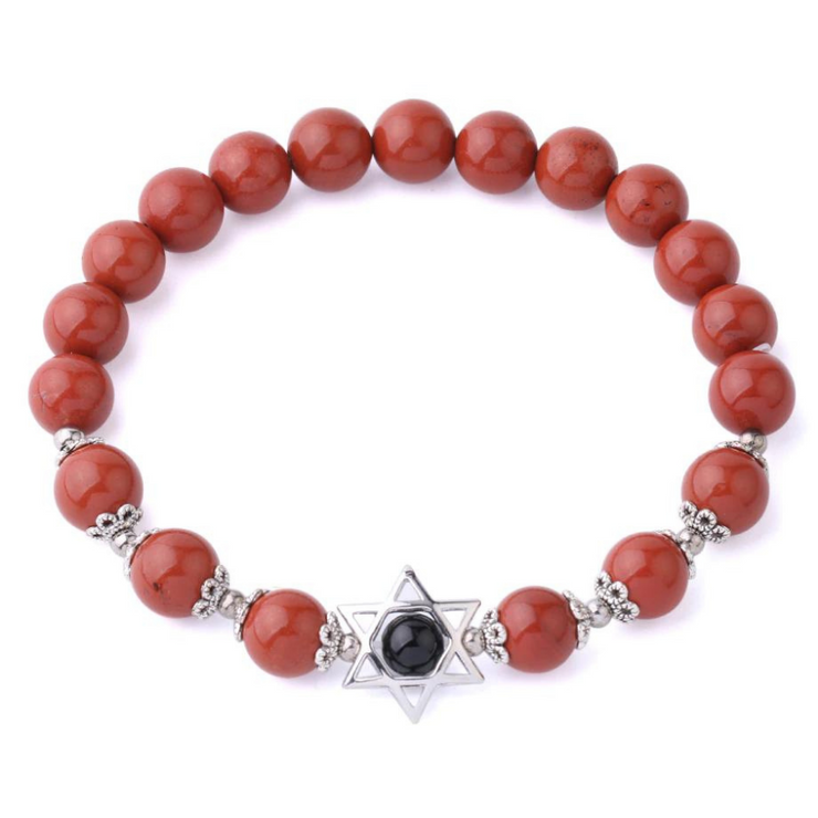 bracelet pierre naturelle Jaspe rouge | Therapietra 